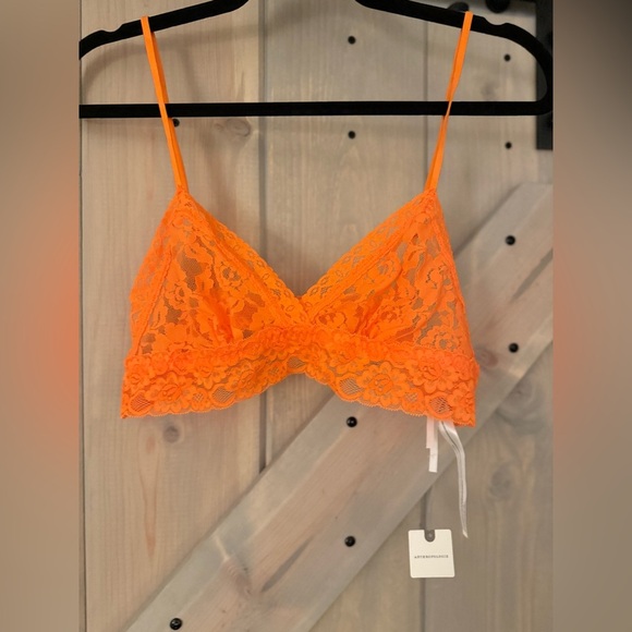 NWT Anthropologie Sheer Lace Triangle Bralette - Picture 6 of 6